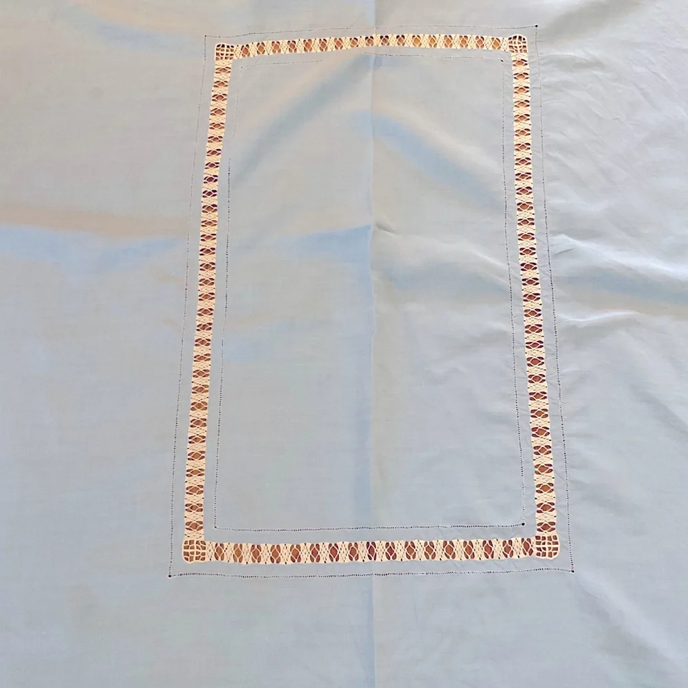 Vintage linen tablecloth 50x60